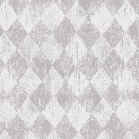 Manhattan Comfort Nottingham, Vinyl Harlequin In White And Silver Wallpaper, 205 In X 33 Ft = 56 Sq Ft Nottingham